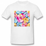 Short sleeve round neck unisex  sports T shirt-Abstract01