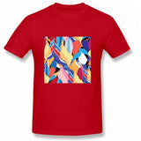 Short sleeve round neck unisex  sports T shirt-Abstract02