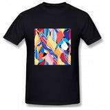 Short sleeve round neck unisex  sports T shirt-Abstract02